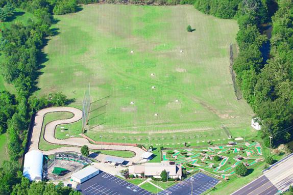 aerial view of cedar creek sports center